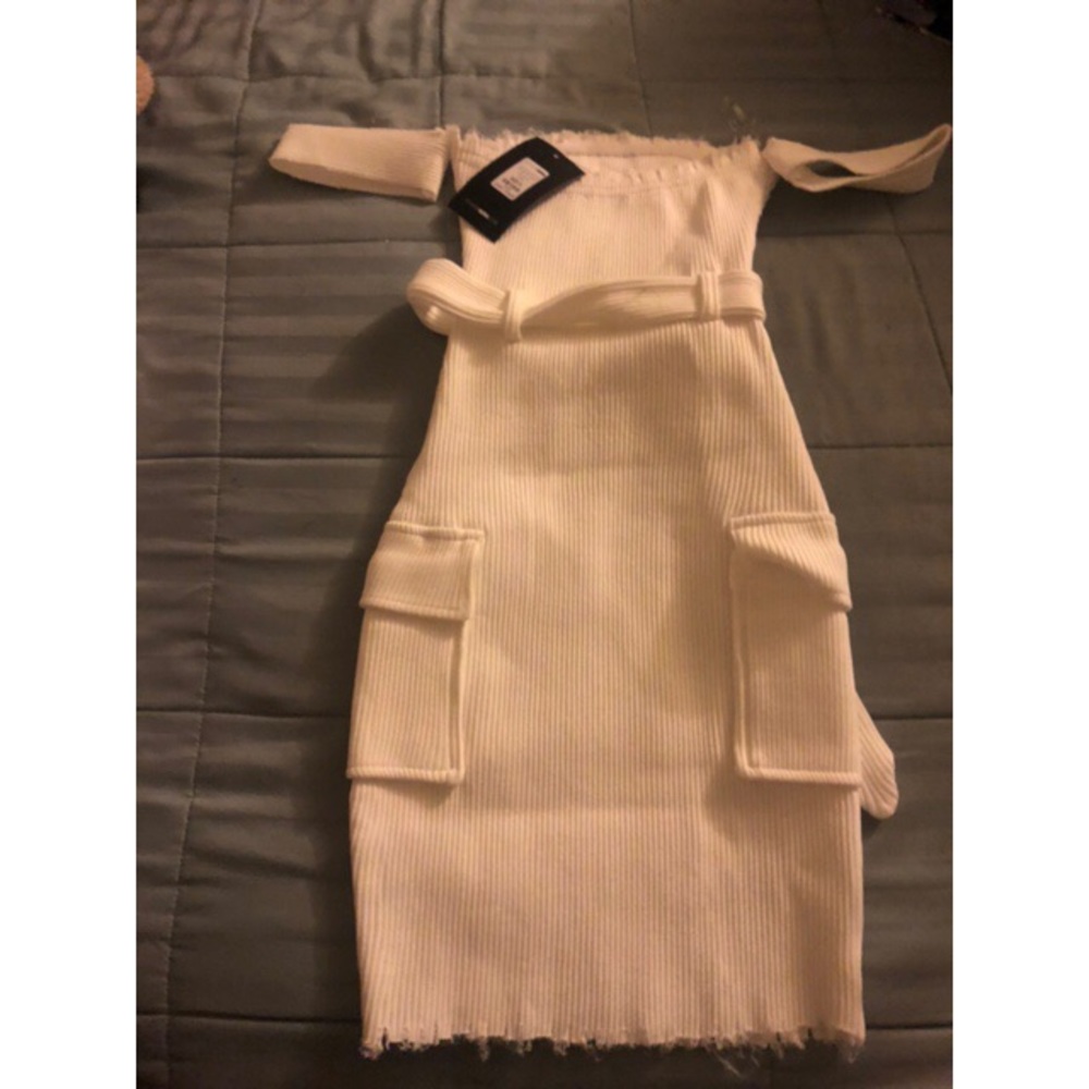 Come flirt with me ribbed mini dress